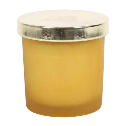 Solar Plexus Chakra Lemon Crystal Chip Candle - DuvetDay.co.uk