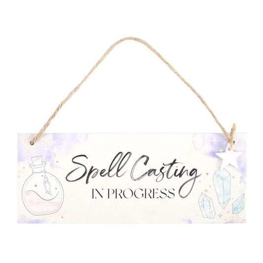 Spell Casting in Progress Hanging Sign - DuvetDay.co.uk