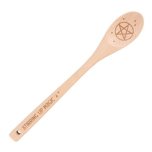Stirring Up Magic Wooden Pentagram Spoon - DuvetDay.co.uk