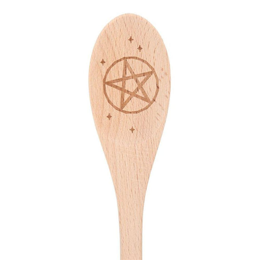Stirring Up Magic Wooden Pentagram Spoon - DuvetDay.co.uk