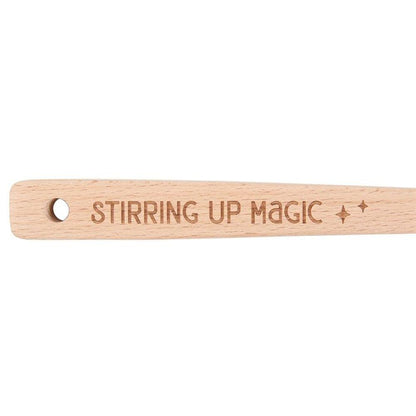Stirring Up Magic Wooden Pentagram Spoon - DuvetDay.co.uk
