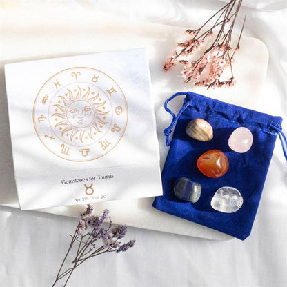 Taurus Crystal Tumblestone Set - DuvetDay.co.uk