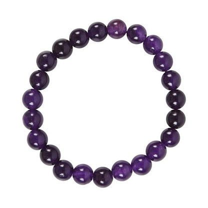 Third Eye Chakra Amethyst Gemstone Bracelet - DuvetDay.co.uk
