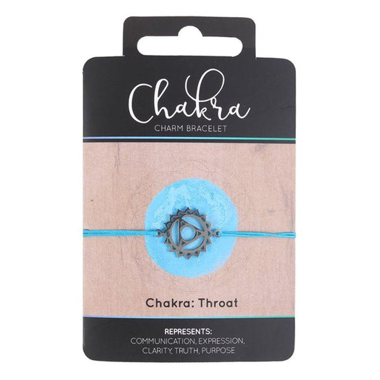 Throat Chakra Charm Bracelet - DuvetDay.co.uk