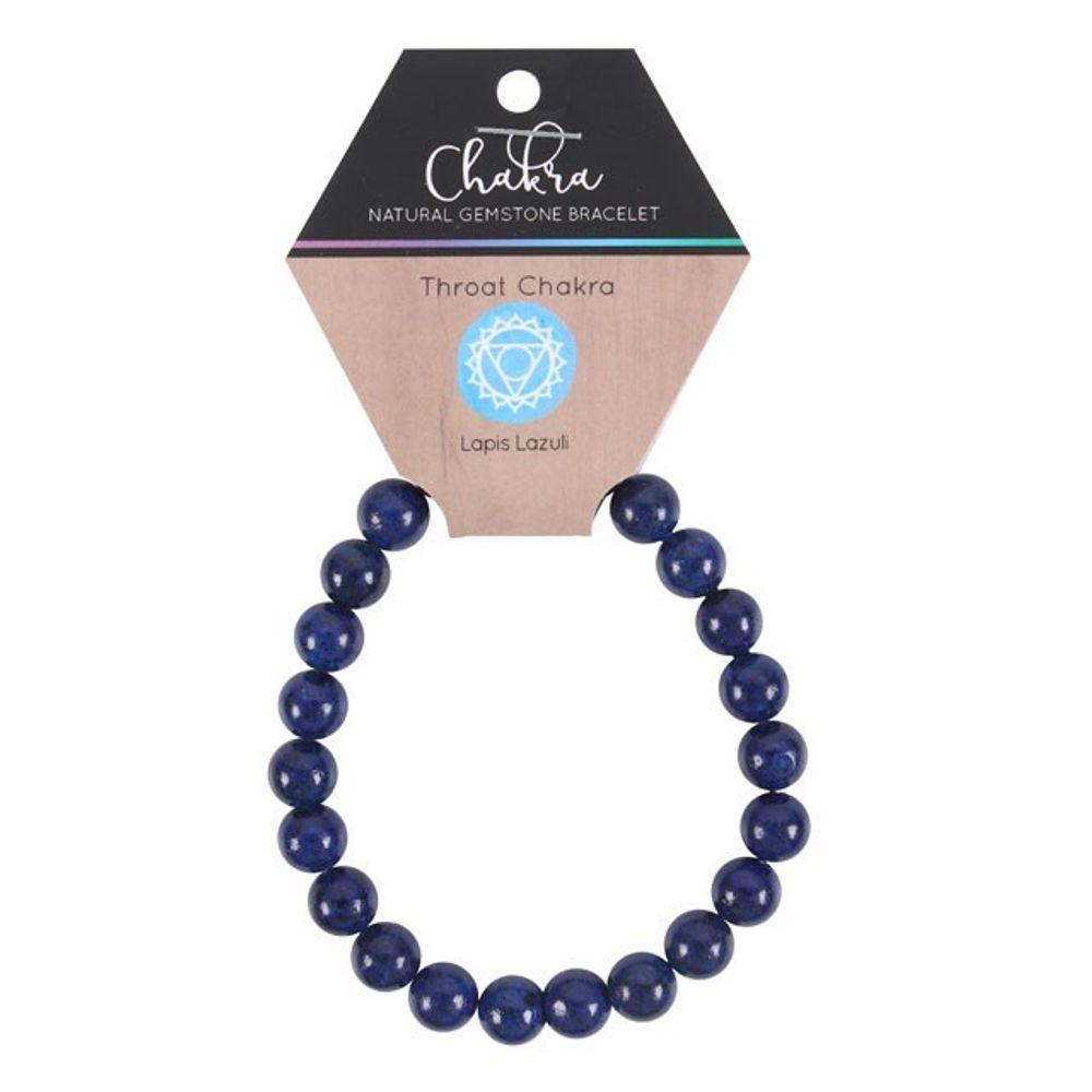 Throat Chakra Lapis Lazuli Gemstone Bracelet - DuvetDay.co.uk