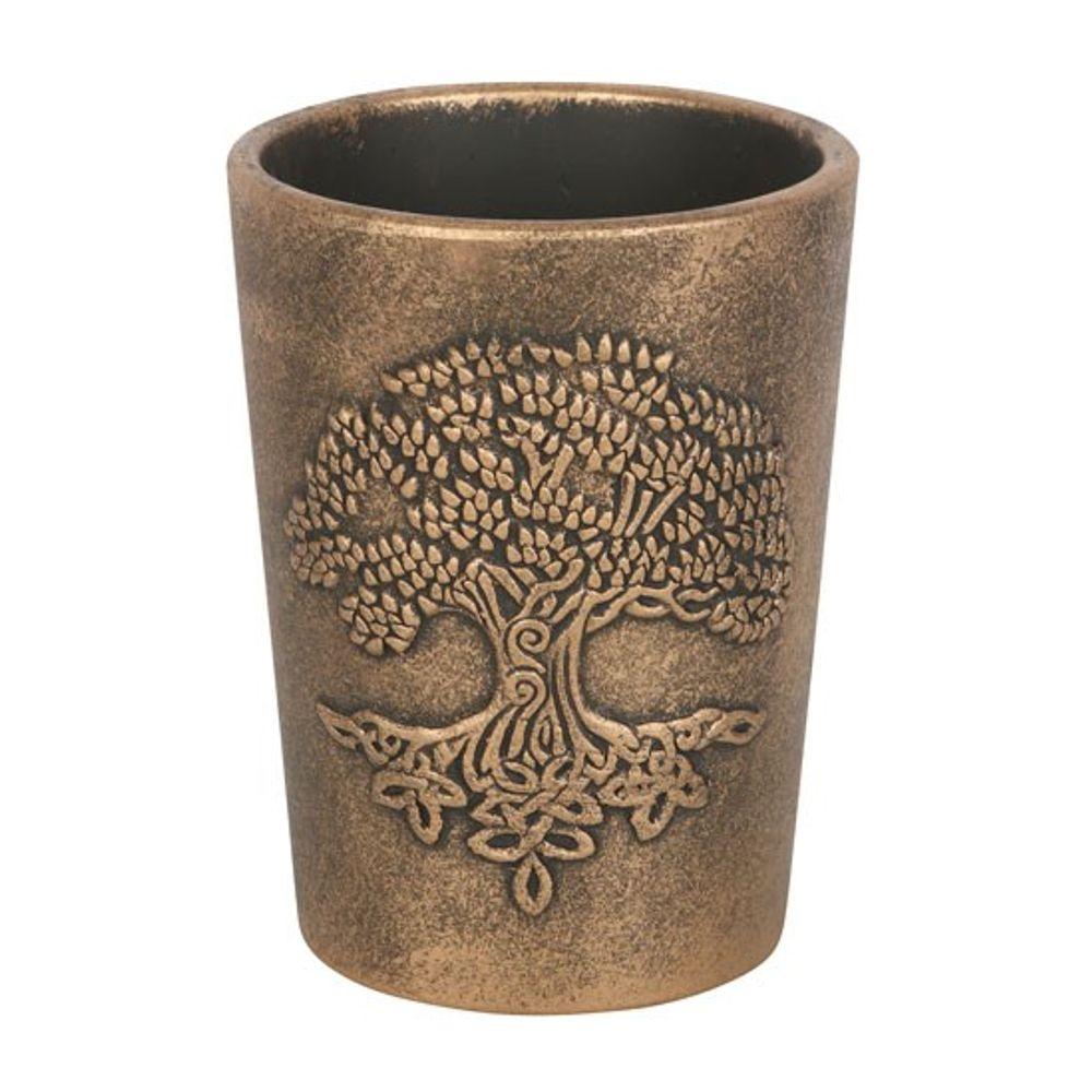 Tree of Life Bronze Terracotta Plant Pot by Lisa Parker - DuvetDay.co.uk