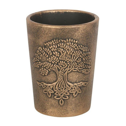 Tree of Life Bronze Terracotta Plant Pot by Lisa Parker - DuvetDay.co.uk