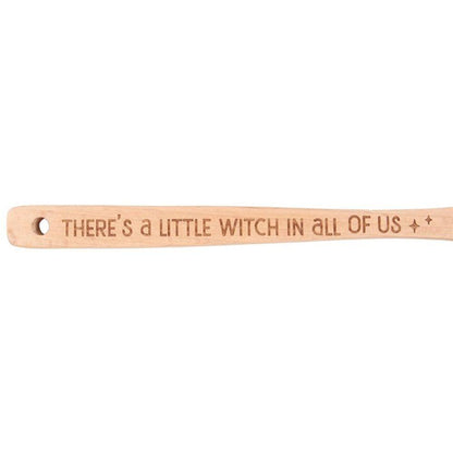 Little Witch in All of Us Wooden Pentagram Spoon - DuvetDay.co.uk