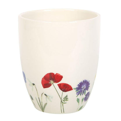 Wildflower Ceramic Plant Pot - DuvetDay.co.uk