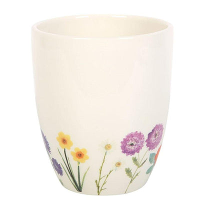 Wildflower Ceramic Plant Pot - DuvetDay.co.uk