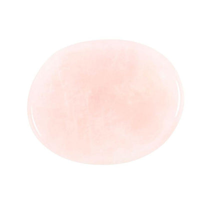 You Are Loved Rose Quartz Crystal Palm Stone - DuvetDay.co.uk