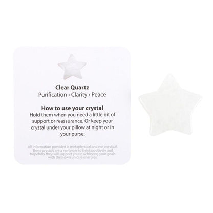 You're a Star Lucky Clear Quartz Crystal Star in a Bag - DuvetDay.co.uk